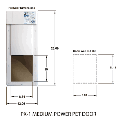 High Tech Power Pet Wall Mount Dog Door (Original and WiFi) - Image 15